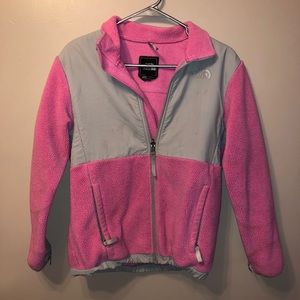 Pink north face jacket